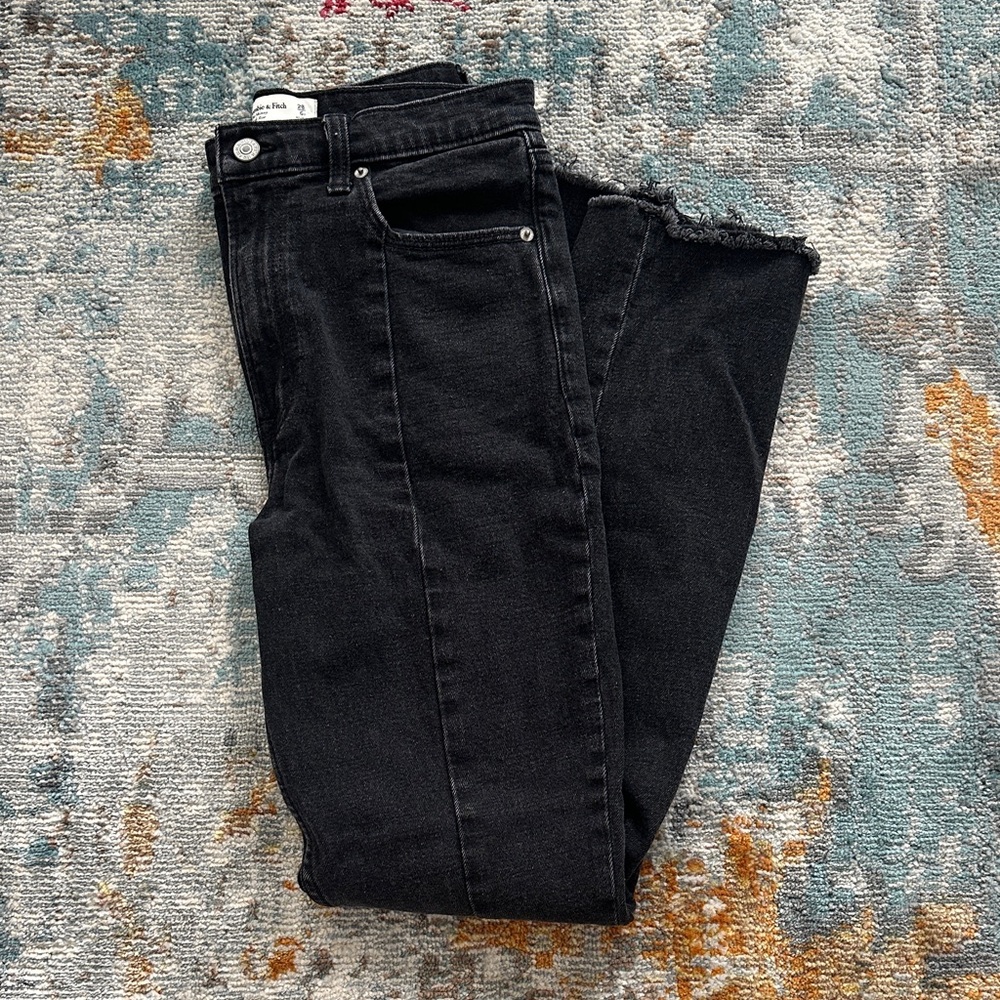 Abercrombie Women's Classic Black high rise Jeans